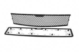Chevrolet Silverado 1500 Mesh Grille - Rough Country - With Stainless Steel Hardware - Black - '07-'13 Chevrolet Silverado 1500 Mesh Grille - Rough Country - With Stainless Steel Hardware - Black - '07-'13